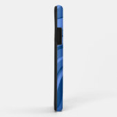Sky Blue Wavy Stripes Pattern Case-Mate iPhone Case (Achterkant/rechts)