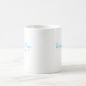 Sky Blue Wedding Personalized Coffee Mok (Center)