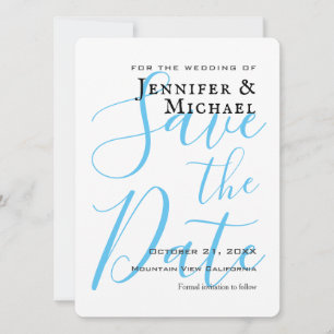 Sky Blue Wedding Professional - minimalistisch mod Save The Date