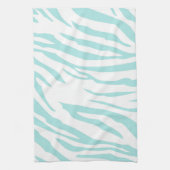 Sky Blue White Zebra Dier Theedoek (Verticaal)