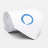Sky Blue Zen Symbol Stropdas (Opgerold)