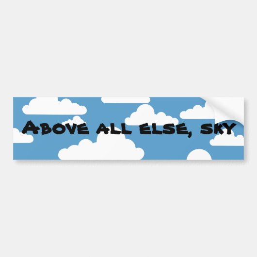 Sky Bumpersticker (Voorkant)