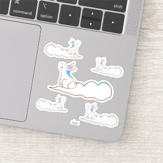 Sky Bunny - Simple Stylized Drawing Sticker