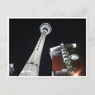 sky city tower auckland briefkaart