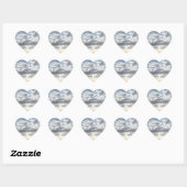 Sky & Clouds Heart Sticker (Vel)