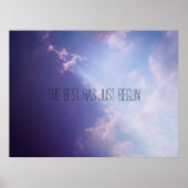 Sky Clouds Pastel Foto Inspirerend Aangepaste teks Poster (Voorkant)
