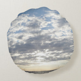 Sky & Clouds Round Pillow Rond Kussen