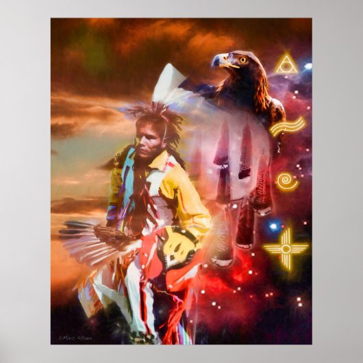 SKY DANCER Native American Poster (Voorkant)