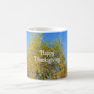 Sky Dancing Autumn Leaves - Aangepaste Thanksgivin Koffiemok