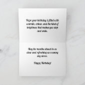 Sky Dancing Autumn Leaves - Carte d'anniversaire p (Intérieur)