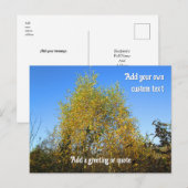 Sky Dancing Autumn Leaves - Gepersonaliseerd Briefkaart (Voorkant / Achterkant)