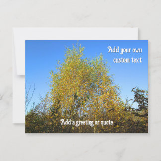 Sky Dancing Autumn Leaves - Gepersonaliseerd Briefkaart