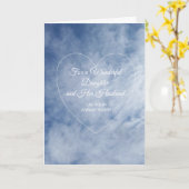 Sky Daughter and Husband Personalized Jubileum Kaart (Gele Bloem)