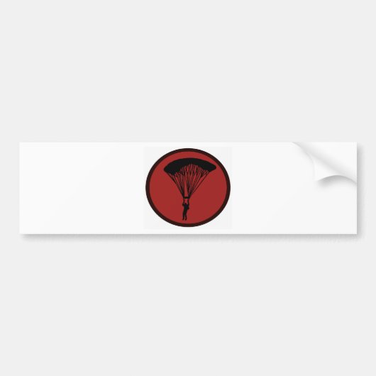 SKY DIVE COURAGE BUMPERSTICKER (Voorkant)
