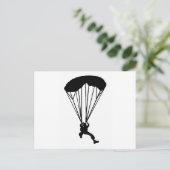 SKY DIVE NACHT BRIEFKAART (Staand voorkant)