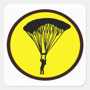 SKY DIVE TURN VIERKANTE STICKER