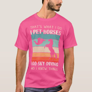 Sky Diver Horse Vrouwen Sky Diving T-shirt