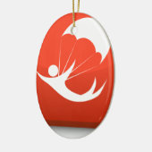 Sky Diver Icon Keramisch Ornament (Links)