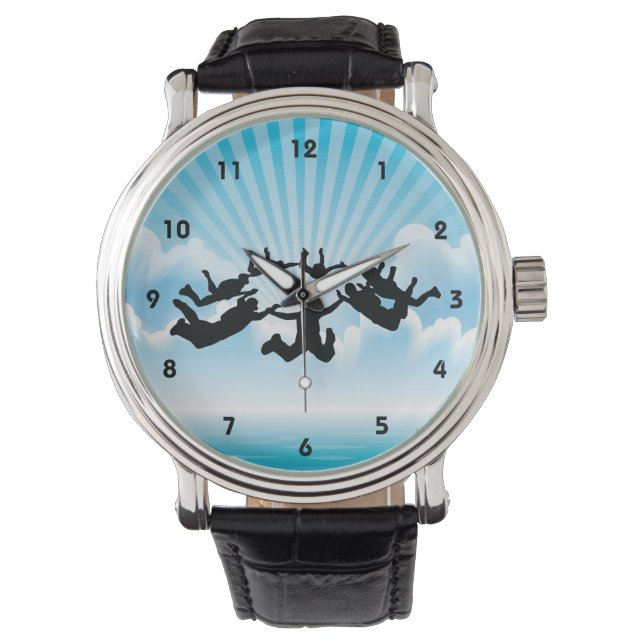 Sky Diving Design Watch Horloge (Voorkant)
