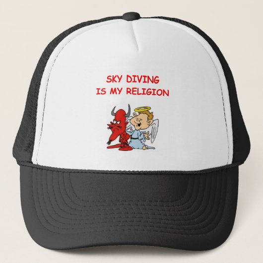 sky diving trucker pet (Voorkant)
