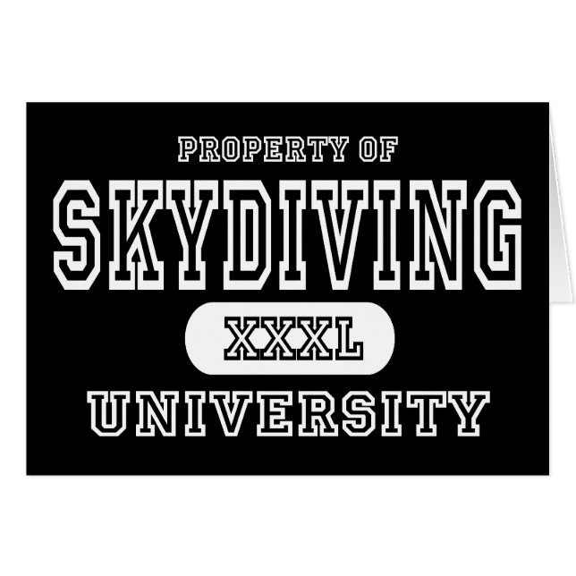 Sky Diving University Dark (Voorkant Horizontaal)