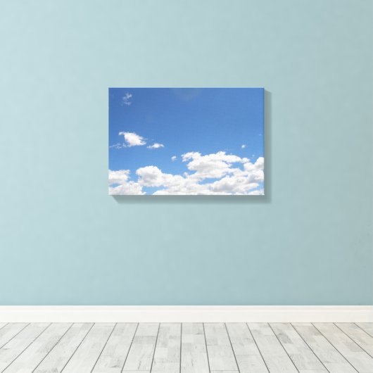 Sky en Clouds Canvas Afdruk (Insitu (Houten vloer))