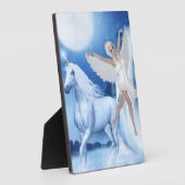 Sky Faerie Asparas en Unicorn Fotoplaat (Zijkant)