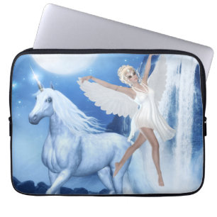 Sky Faerie Asparas en Unicorn Laptop Sleeve