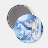 Sky Faerie Asparas en Unicorn Magneet (Voorkant / Achterkant)