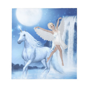 Sky Faerie Asparas en Unicorn Notitieblok