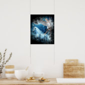 Sky Faerie Asparas en Unicorn Vignette Poster (Keuken)