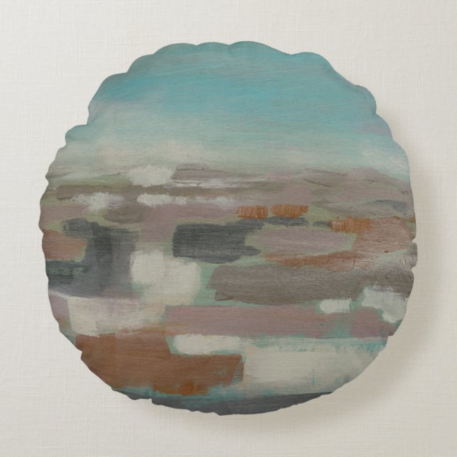 Sky Field II Rond Kussen (Voorkant)