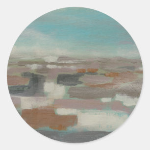 Sky Field II Ronde Sticker