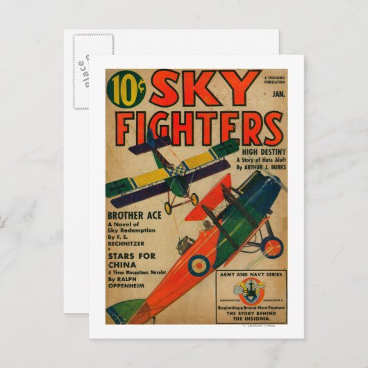 Sky Fighters Magazine Hoesje Briefkaart (Voorkant / Achterkant)