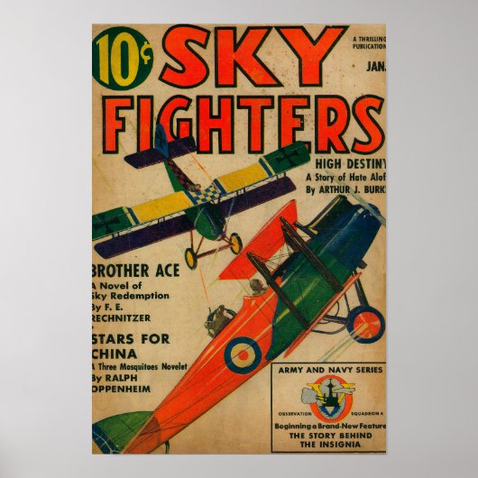 Sky Fighters Magazine Hoesje Poster (Voorkant)