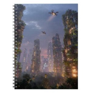 Sky Forest Futuristic Drone City Notitieboek