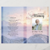 sky Funeral Program sjabloon (Voorkant)