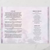 Sky  Funeral Program template (Achterkant)