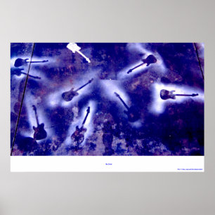 Sky Guitar Poster