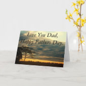 Sky happy Fathers Day Kaart (Gele Bloem)