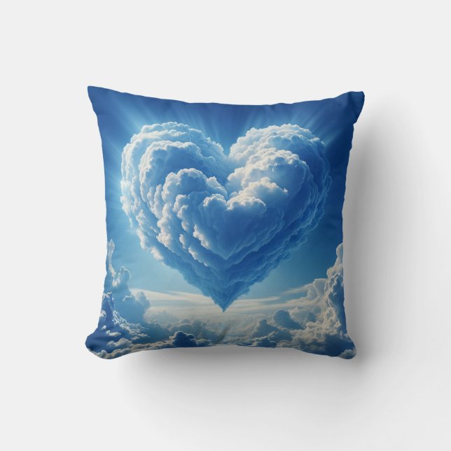 Sky Heart Cloud Kussen (Voorkant)