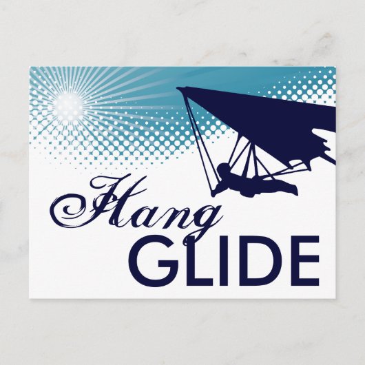 sky high hang glide briefkaart (Voorkant)