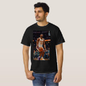 Sky High Hoops Basketball Player Silhouette Tshirt (Devant entier)