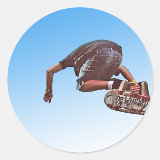 Sky High Ronde Sticker (Voorkant)