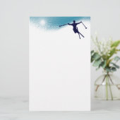 sky high ski briefpapier (Staand voorkant)