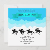 Sky High Sprints Annual Derby Party Invitation (Devant)