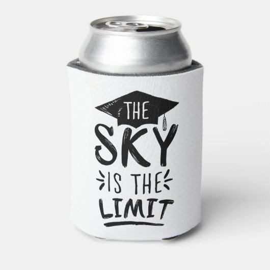 Sky is de Limit Clever Afstuderen Capture Cute Blikjeskoeler (Blikje Achterkant)