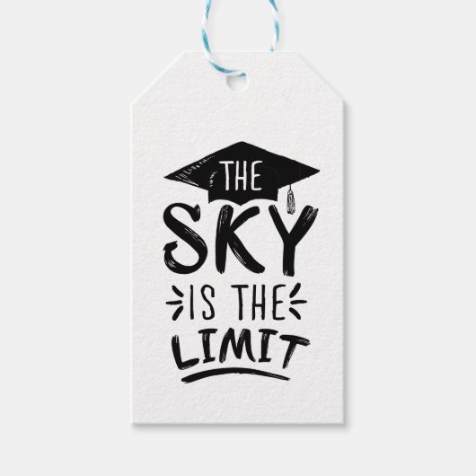 Sky is de Limit Clever Afstuderen Capture Cute Cadeaulabel (Voorkant)