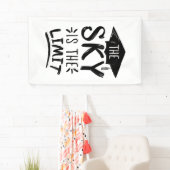 Sky is de Limit Clever Afstuderen Capture Cute Spandoek (Insitu)