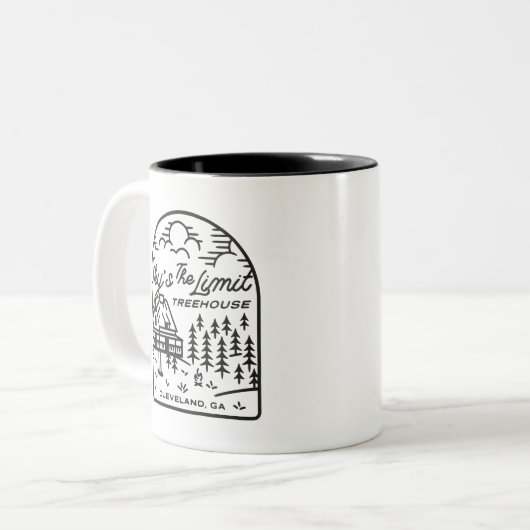 Sky is de Limit Treehouse Coffee Mok (Voorkant links)